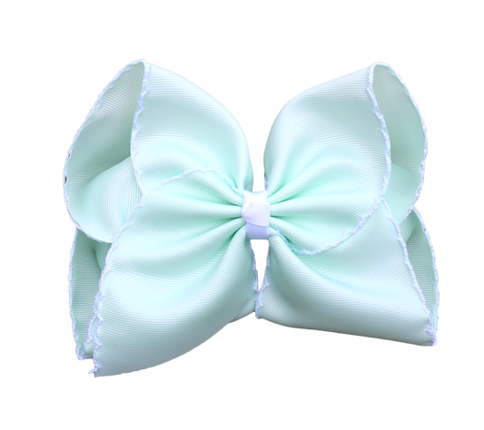 Seafoam Moon-stitch Bow