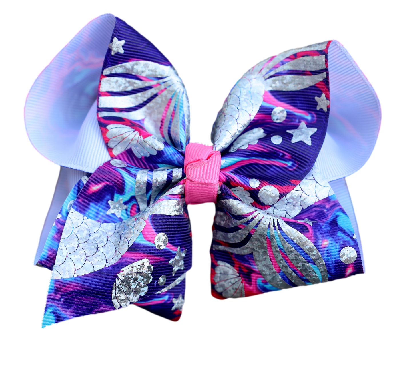 Sea Mermaid Printed Bow