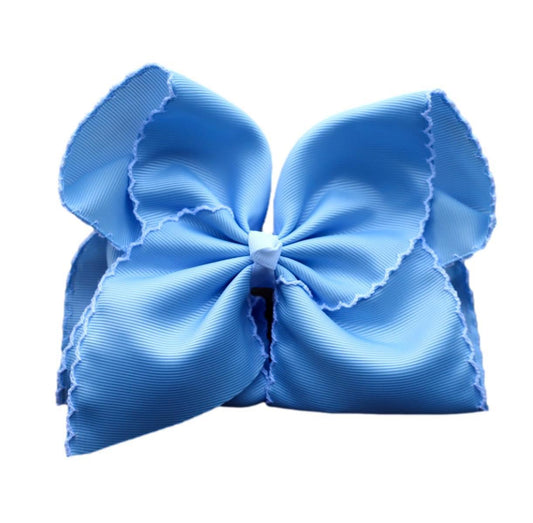 Baby Blue Moon-stitch Bow