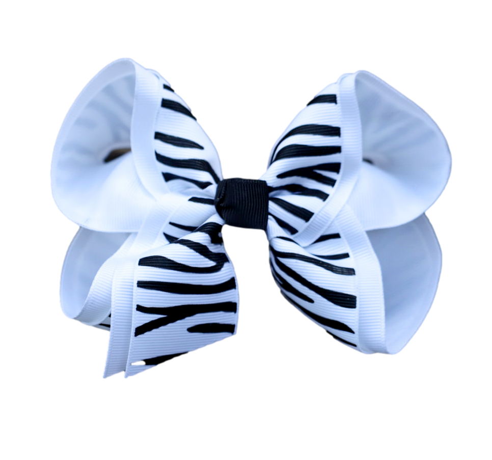 Zebra Printed Bow