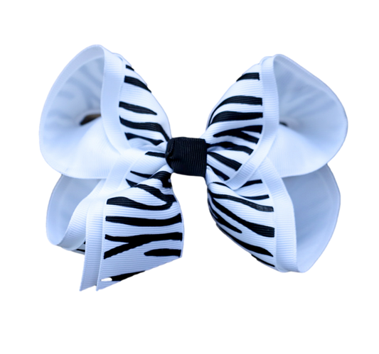Zebra Printed Bow