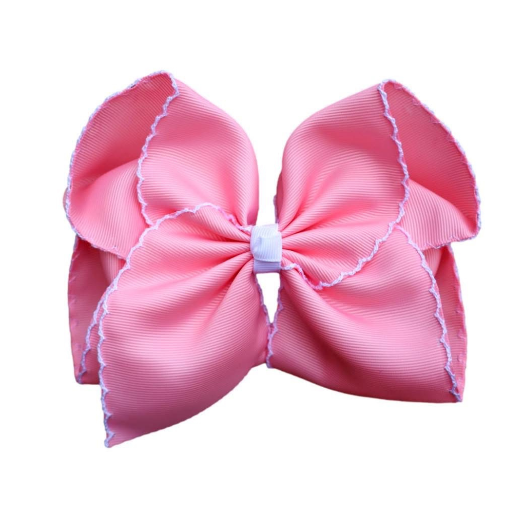 Pink Moon-stitch Bow