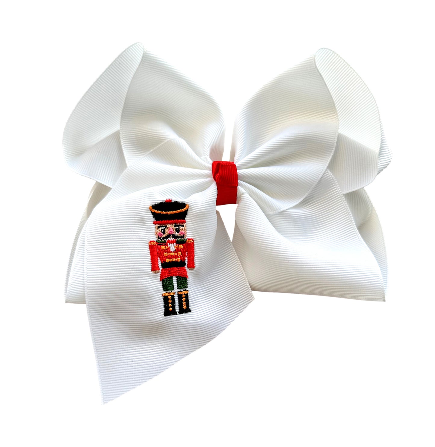 Classic Nutcracker Embroidered Bow