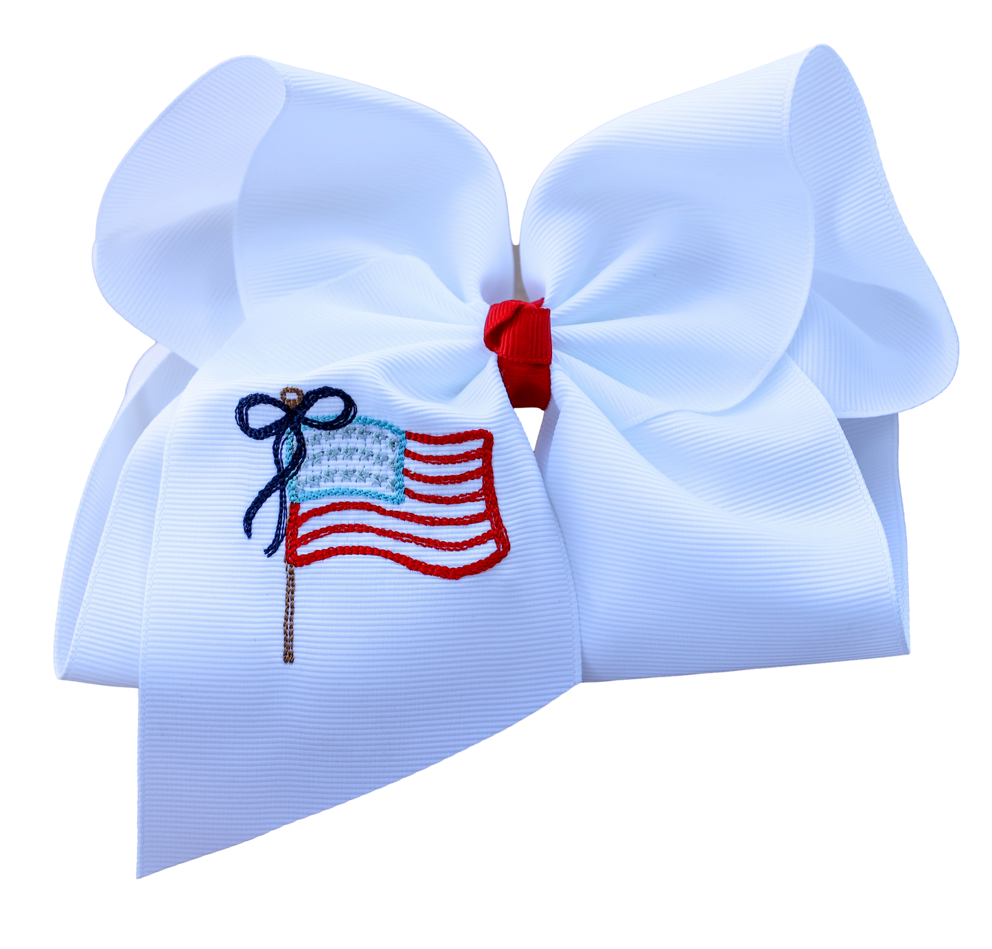 Bow Say Can you See Embroidered Bow