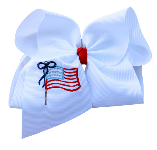 Bow Say Can you See Embroidered Bow