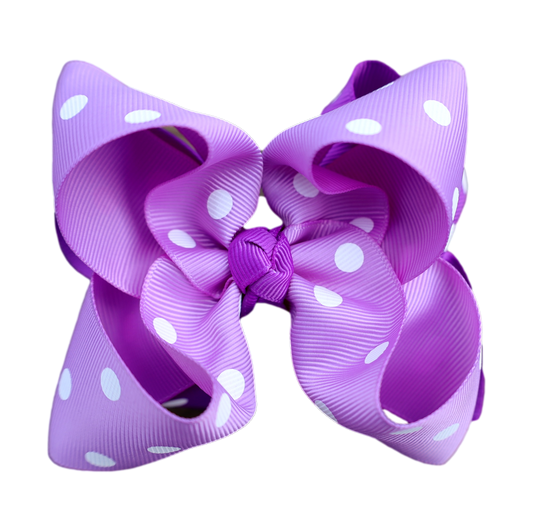 Polka Dot Layered Boutique Bow