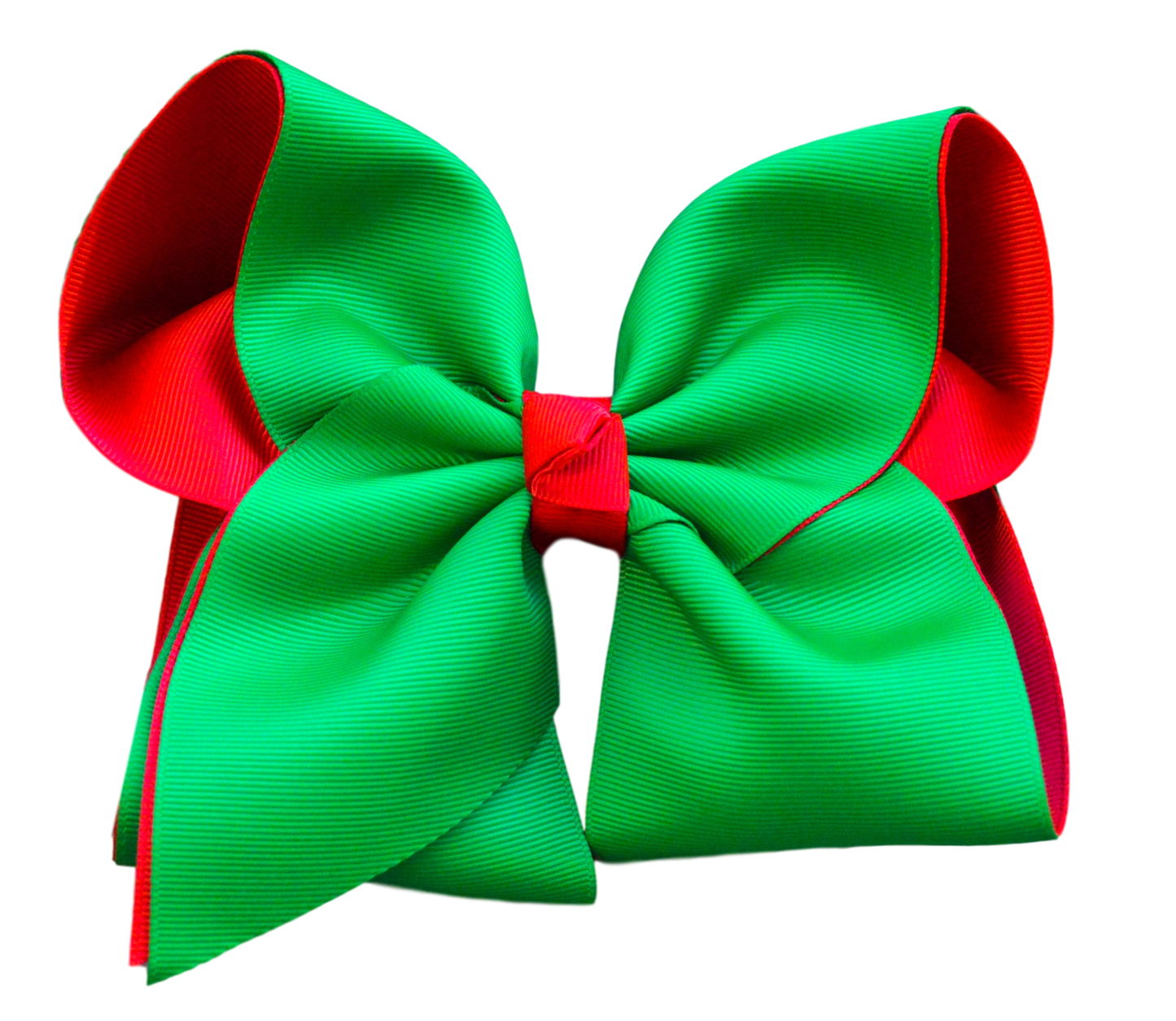 Green and Red Layered Bow