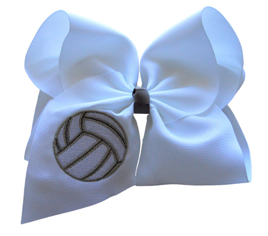 Volleyball Embroidered Bow