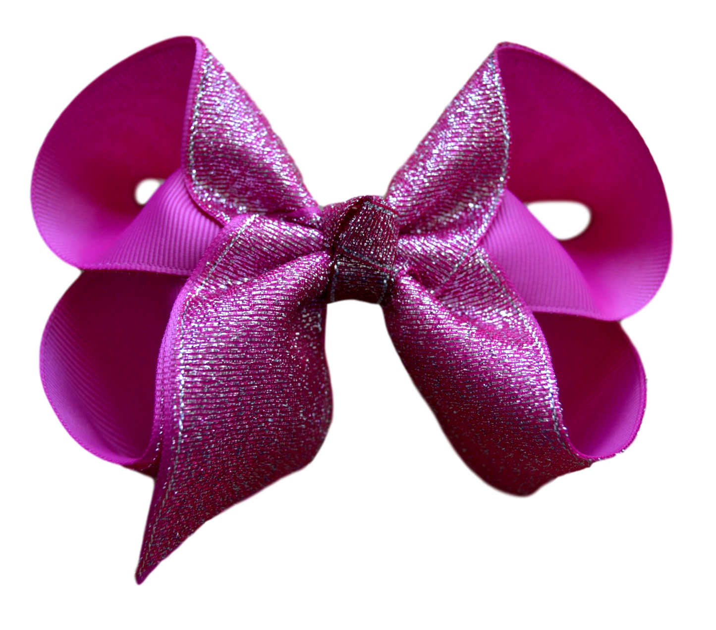 Raspberry Glitter Bow