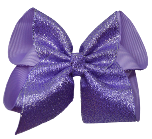 Lilac Glitter Bow