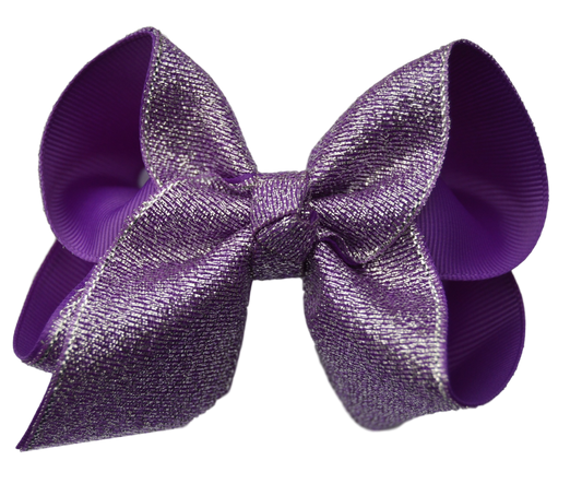 Purple Glitter Bow
