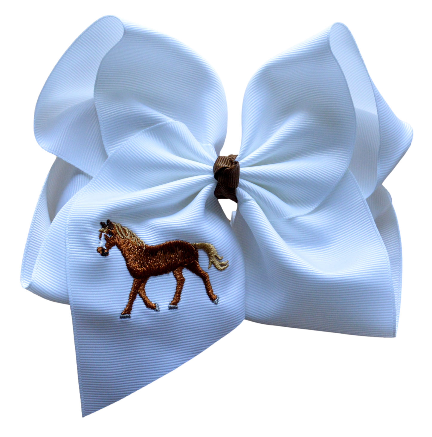 Horse Embroidered Bow