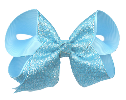 Ocean Glitter Bow