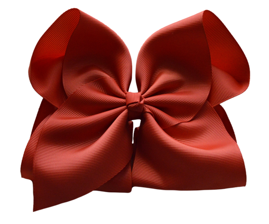 Burnt Orange Hair Bow