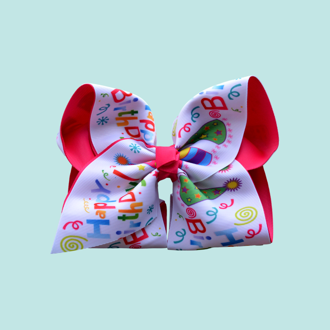 Happy Birthday Layered Bow