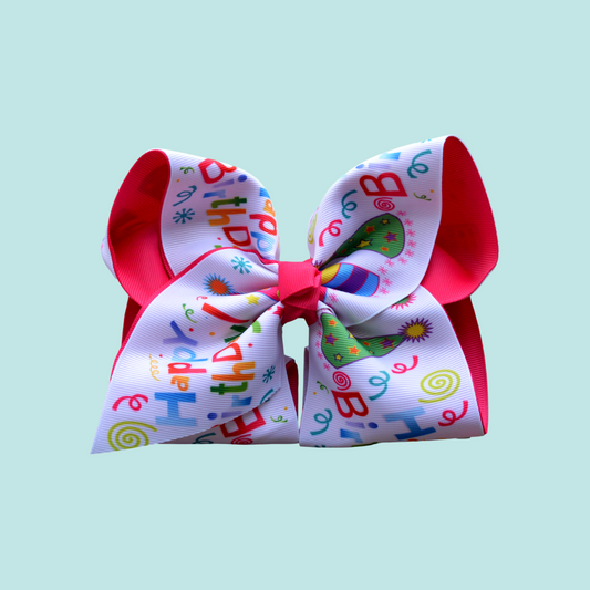 Happy Birthday Layered Bow