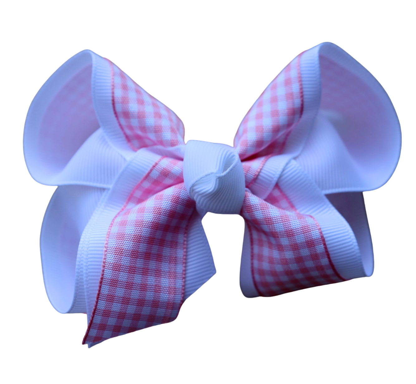 Light Pink Gingham Bow