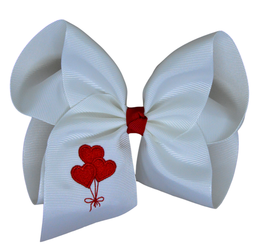 Balloon Trio Heart Bow