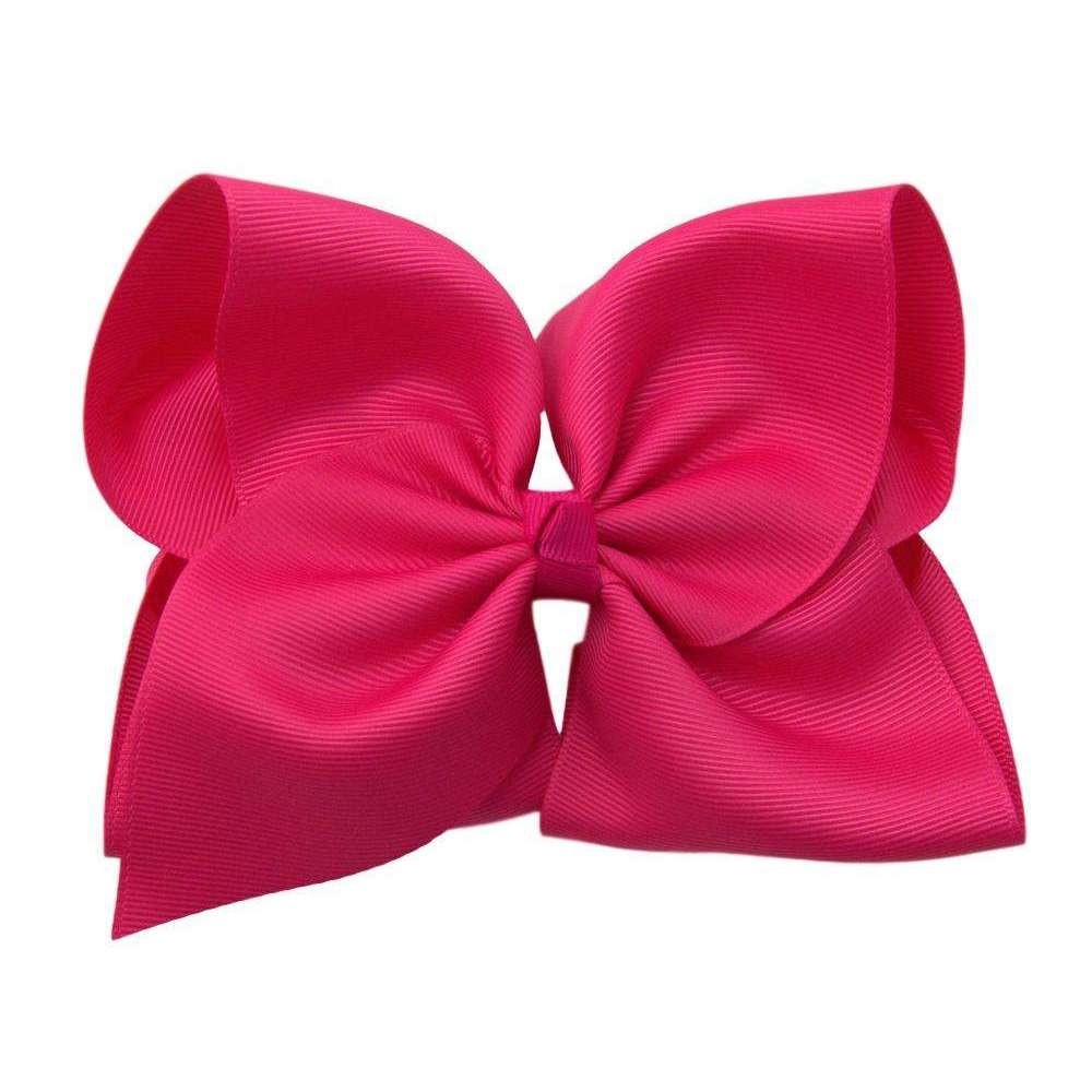 6 inch Solid Color Hair Bows-