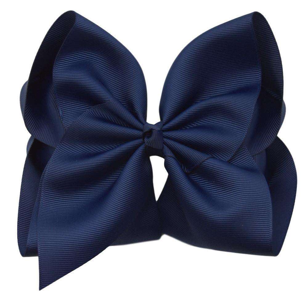 6 inch Solid Color Hair Bows-