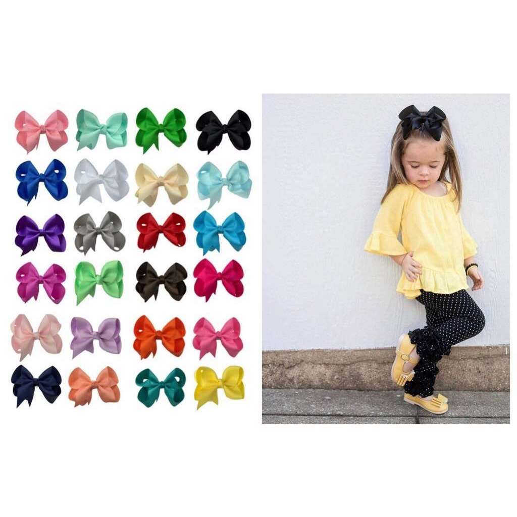 Hair Bow Set- 24 Hair Bow Sets-