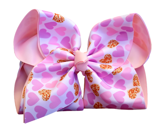 Enchanted Hearts Layered Bow