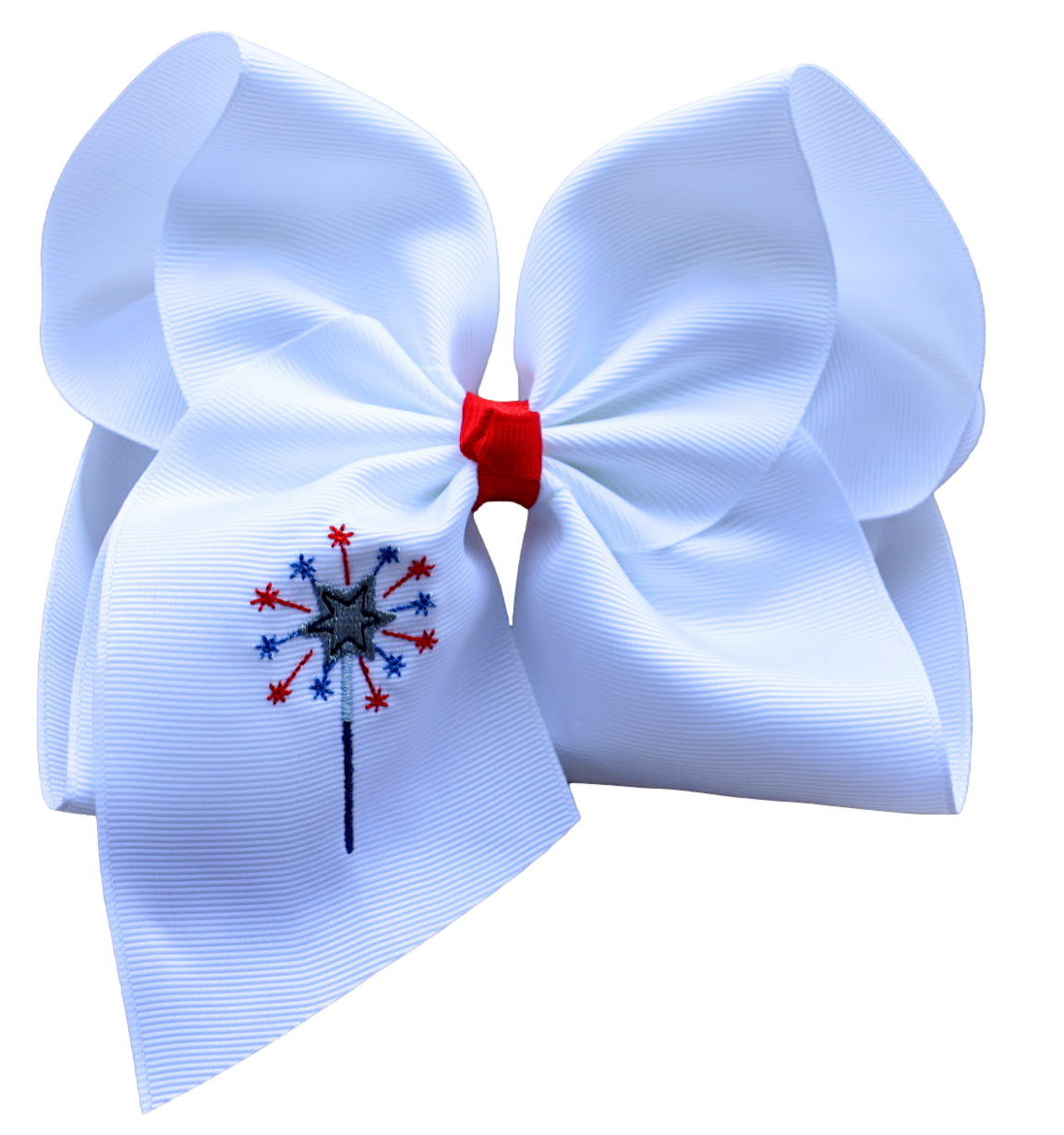 Sparkler Embroidered Bow
