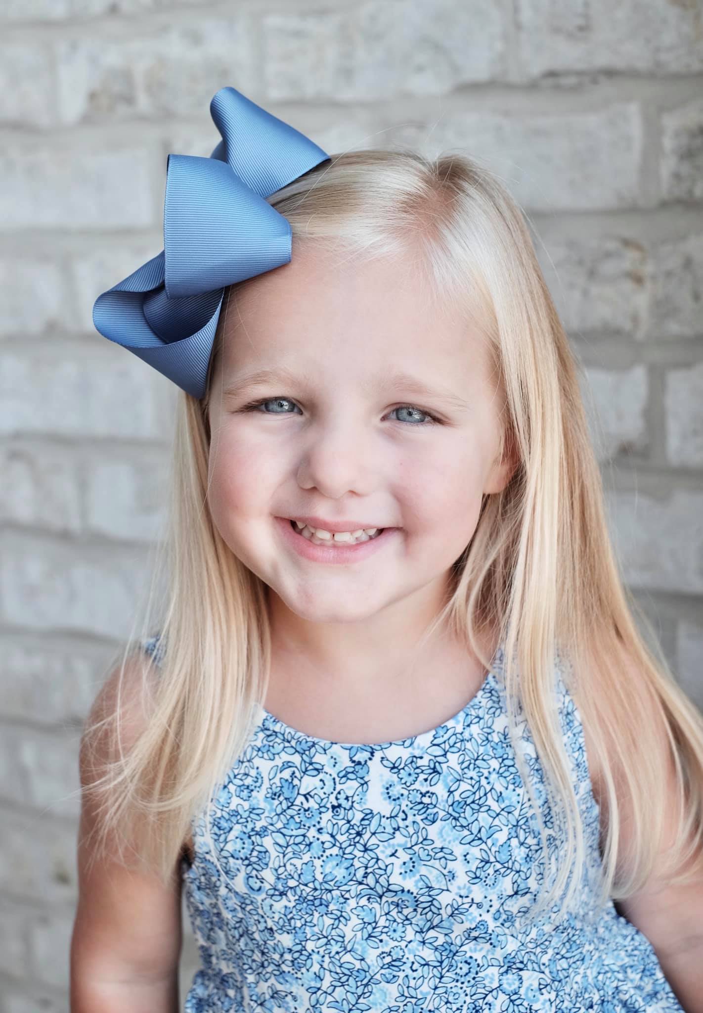 SALE- 5 inch Wide - 2 inch width Solid Color Boutique Hair Bows