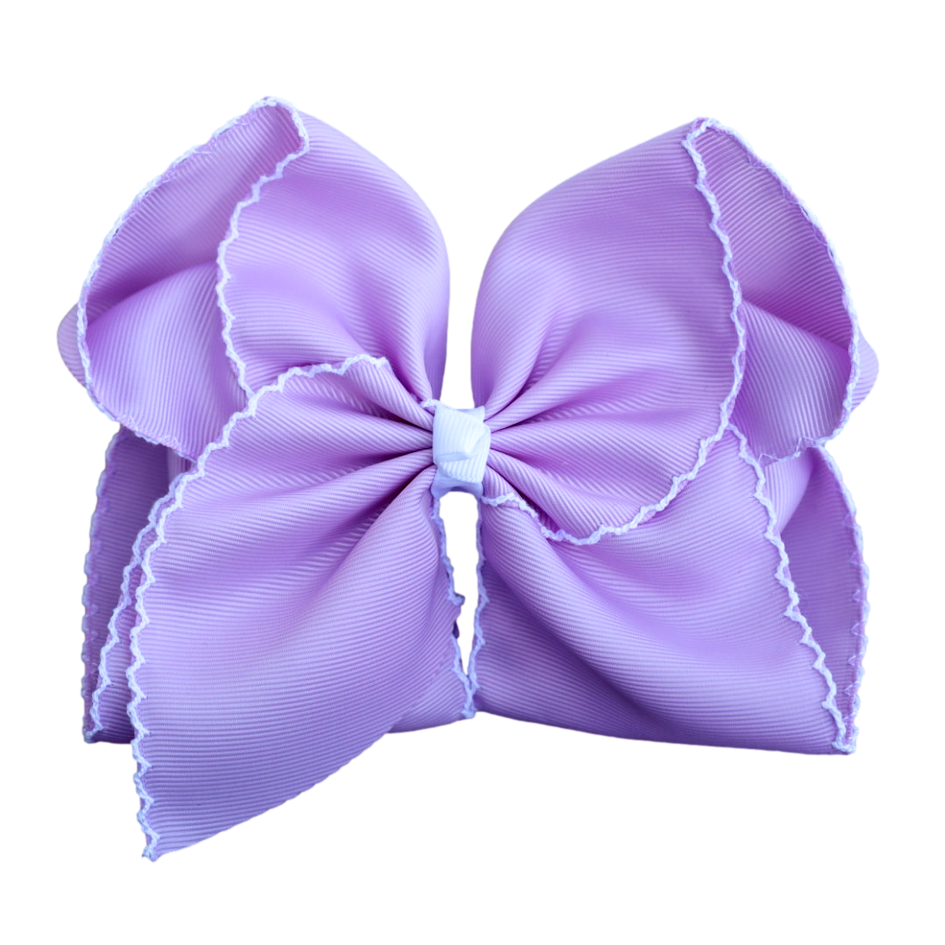 Lavender Moon-stitch Bow