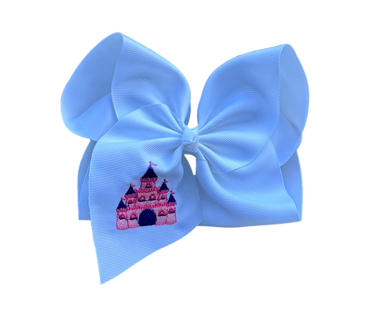 Castle Embroidered Bow