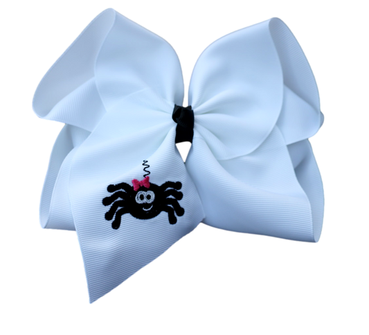 Miss Spider Embroidered Bow