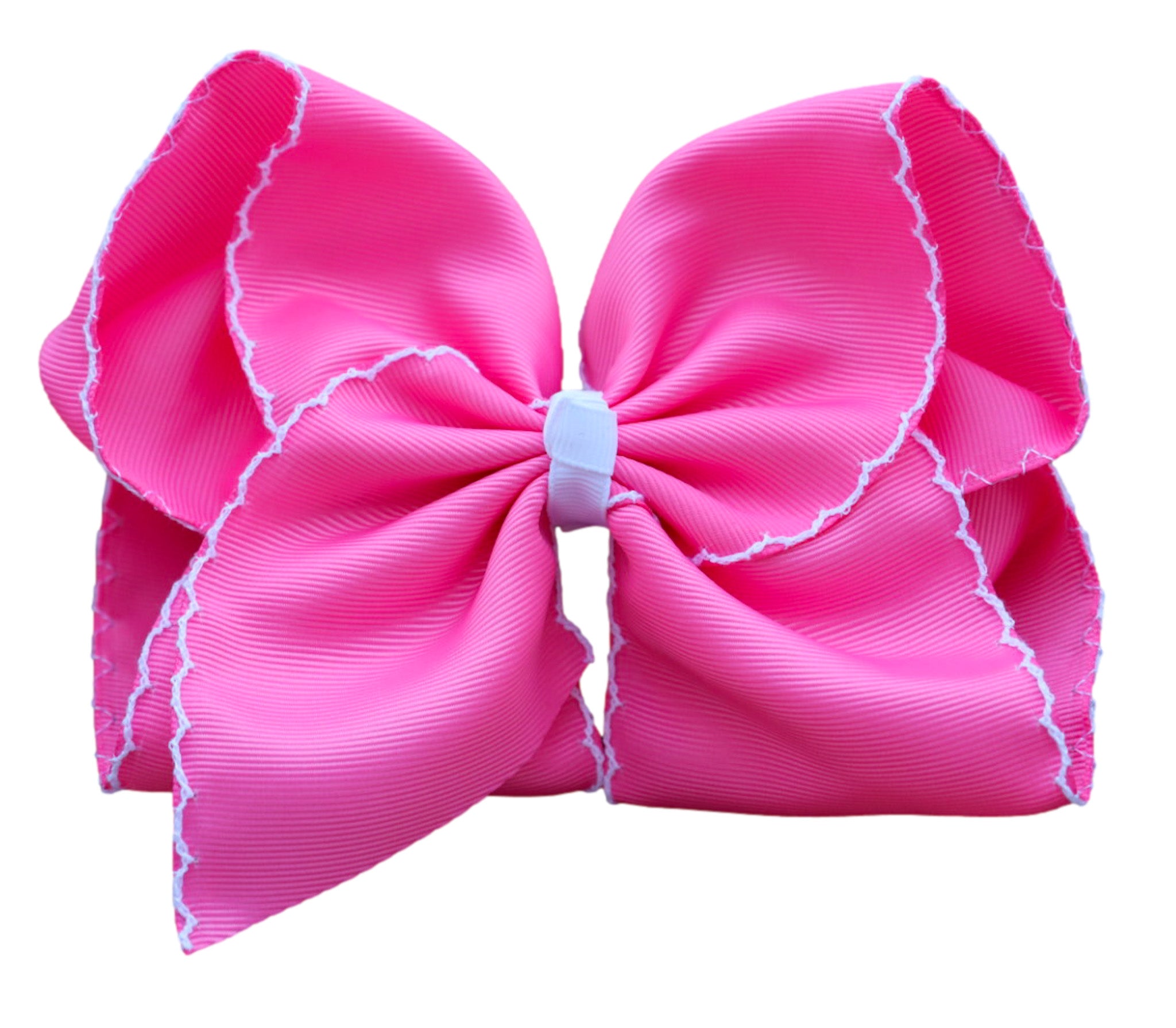 Hot Pink Moon-stitch Bow – The Solid Bow