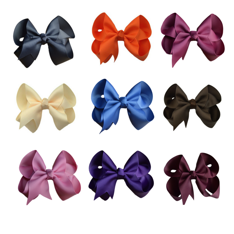 Special Colors Plum, Petal Pink, Charcoal, Maroon, Mauve, Antique Blue, Mustard Bow.