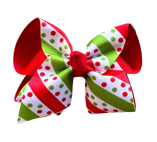 Merry and Bright Polka Dot Bow- Free Bow