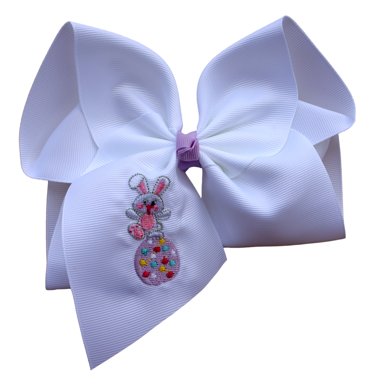 Miss Lilly Belle Bunny Embroidered Bow