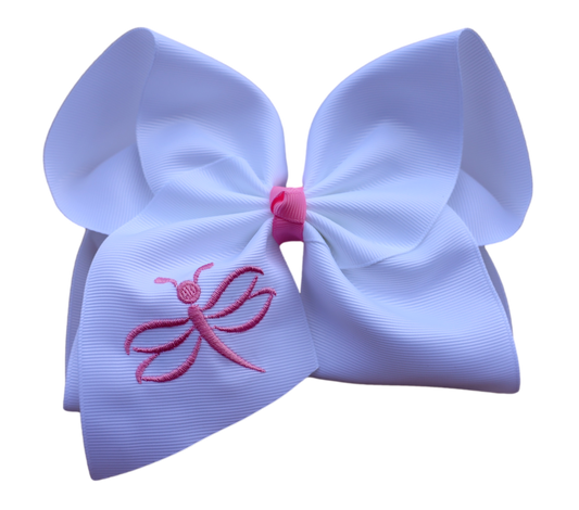 Isabella Dragonfly Embroidered Bow