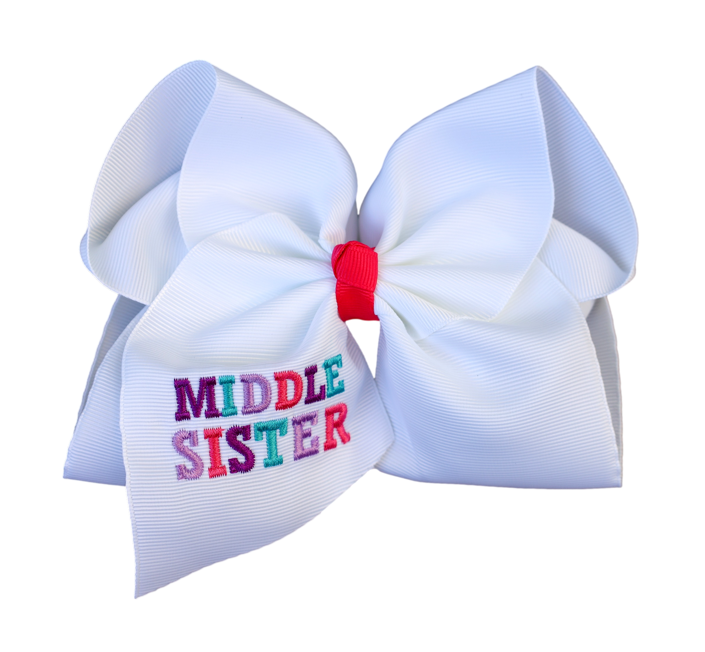 Middle Sister Embroidered Bow