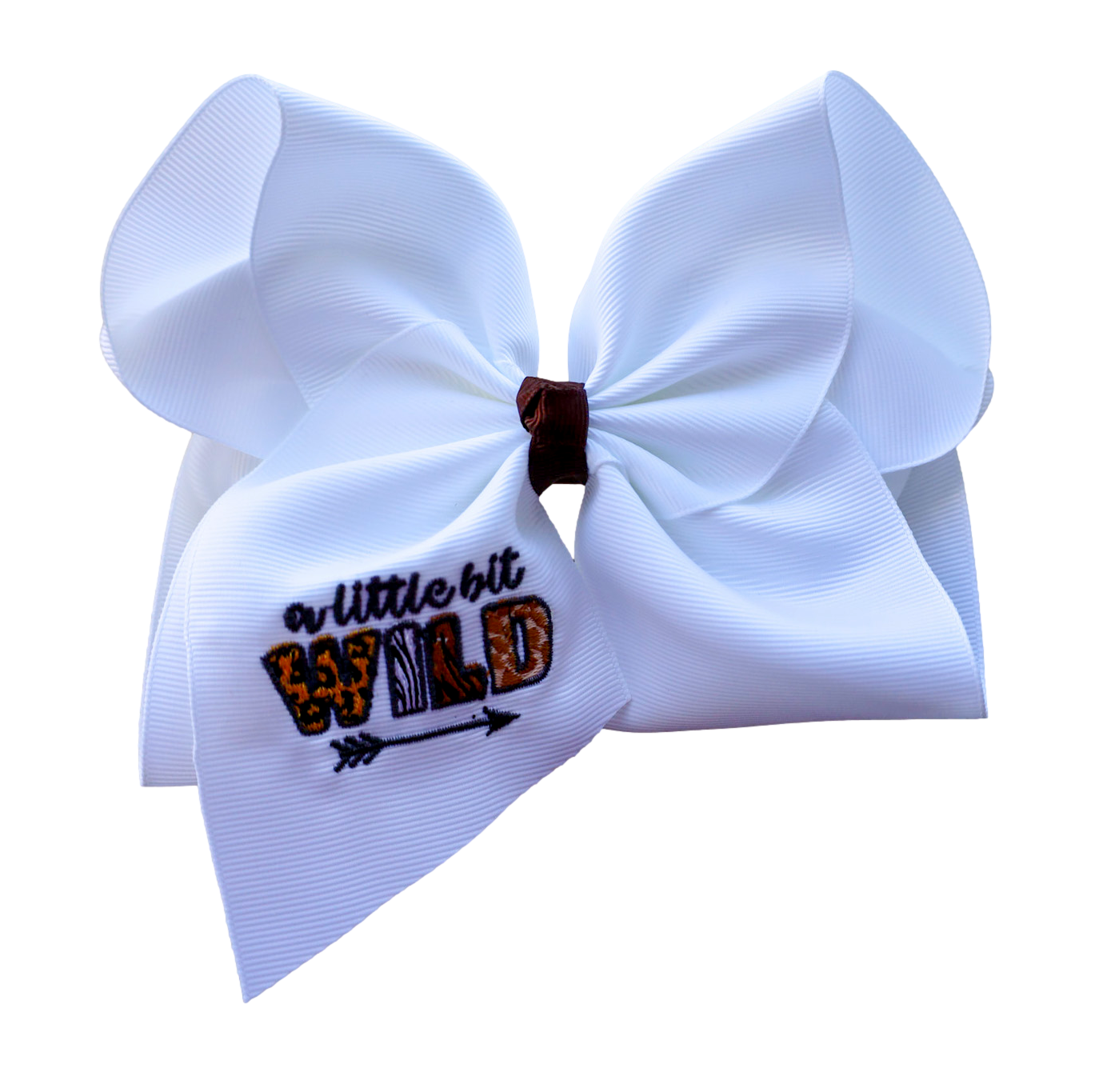 A Little Bit Wild Embroidered Bow