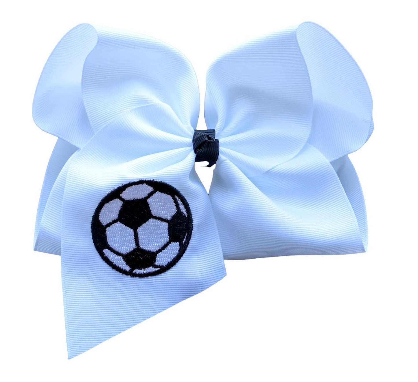 Soccer Embroidered Bow