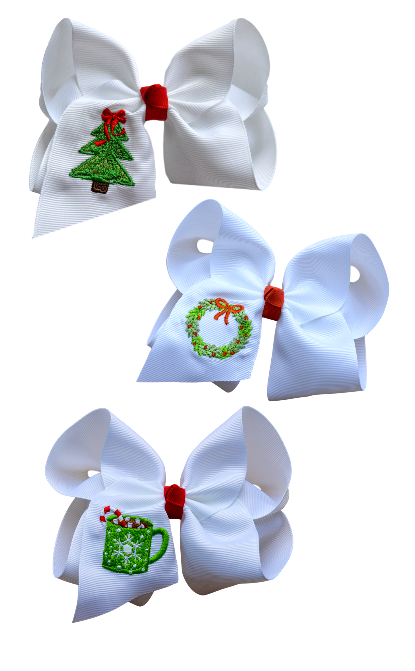 Christmas Trio Embroidered Set