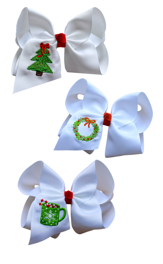 Christmas Trio Embroidered Set