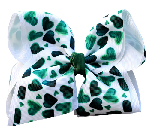 Lucky Heart Layered Bow