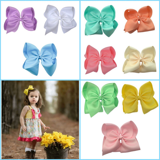 Pastel Hair Bow Set with FREE Pink Bow