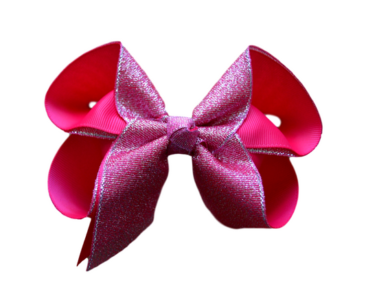 Passion Fruit Glitter Bow