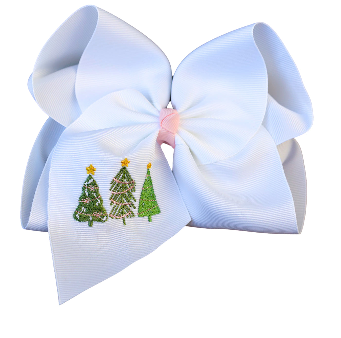 My Three Trees Embroidered Bow – The Solid Bow
