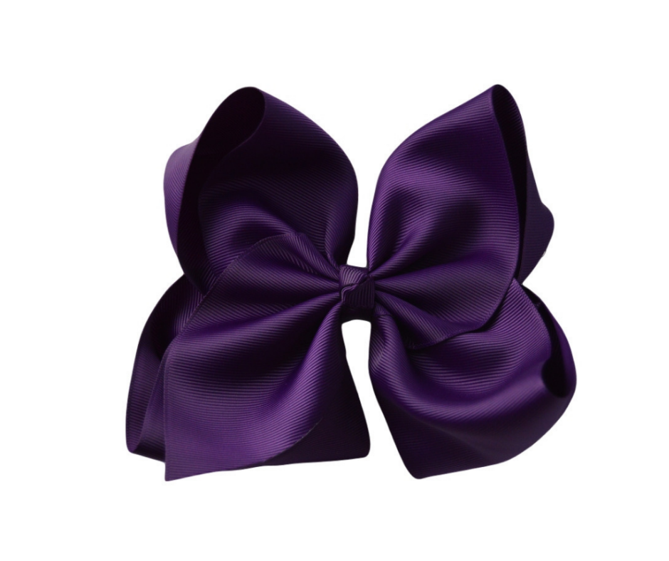 6 inch Solid Color Hair Bows-