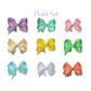 Pastel Hair Bow Set with FREE Pink Bow