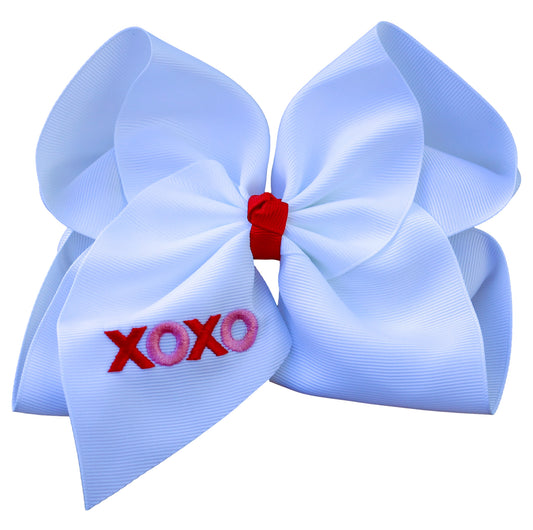 XoXo Embroidered Bow